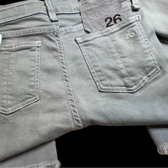 Originally NWT Aged White Flare Crop Jeans now in Sage. Size 26 - Picture 12 of 12